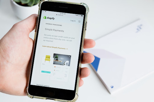 shopify app on phone